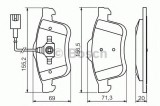 Set placute frana,frana disc FIAT DOBLO Combi (263) (2010 - 2016) BOSCH 0 986 494 453