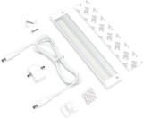 Set banda LED autoadeziva si cablu Eshine, aluminiu/PVC, alb, 180 x 28,6 x 9,6 mm