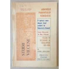 STUDII VALCENE , PUBLICATIE DE ISTORIE SI ISTORIA CULTURII VALCENE , NR. 4 , 1980