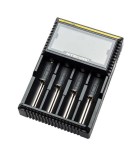 Incarcator universal acumulatori x4 LCD 100-240V 12V NITECORE