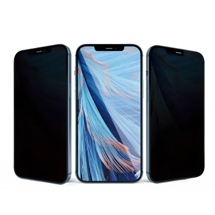 Folie protectie flippy pentru iphone 14 pro max, sticla securizata, temperata, duritate 9h, privacy 360, transparenta, protectie completa