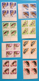 TIMBRE ROM&Acirc;NIA L.P. 643 /1967 -Păsări de pradă -Bloc de 4 timbre -MNH