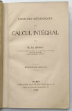 EXERCICES METHODIQUES DE CALCUL INTEGRAL par M. ED. BRAHY , 1922