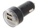 &Icirc;ncărcător Auto USB Dual 5V 2,1A