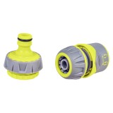 Conector rapid pentru furtun 1/2 inch cu adaptoare 1/2-3/4, Gardex