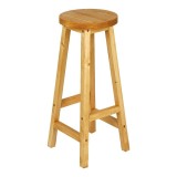 Cumpara ieftin Scaun de bar din lemn Vistran culoare lemn natural D28x70cm
