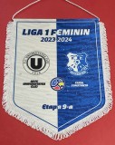 Fanion meci Feminin-fotbal U CLUJ - FARUL CONSTANTA (sezonul 2023-2024)