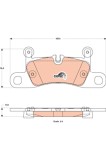 TRW GDB1875 COTEC set placute frana,frana disc