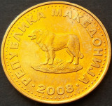 Cumpara ieftin Moneda 1 DENAR - MACEDONIA 2008 *cod 1963, Europa