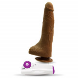 Vibrator Natural The Arhitect, TPR, Telecomanda, 6 Vibratii, [17 cm X 4,2 cm]