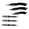 Set 3 cutite de aruncat DEPOX®, 22.5 cm si 3 cutite de aruncat, 24.5 cm , husa inclusa