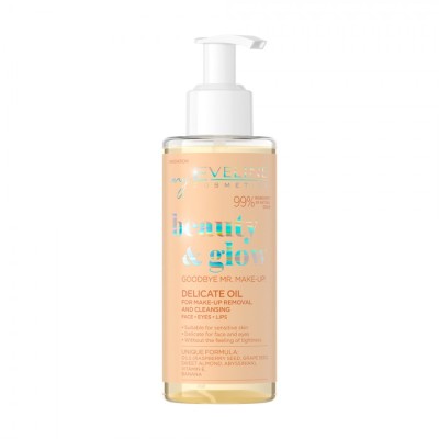BEA21-100 Ulei pentru curatarea si indepartarea delicata a machiajului Eveline Beauty &amp;amp; Glow 145 ml foto