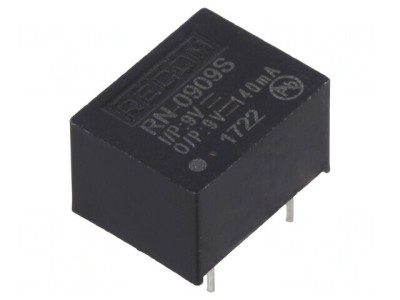 Convertor DC/DC 1,25W 9V 140mA foto