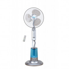 Ventilator cu pulverizare apa Zass, 320 ml/h, 75 W, rezervor 3.2 l, 3 viteze, telecomanda inclusa, Argintiu foto