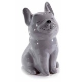 Cumpara ieftin Figurina Catelus ceramica gri cm 8,5 x 10 x 14,5 H