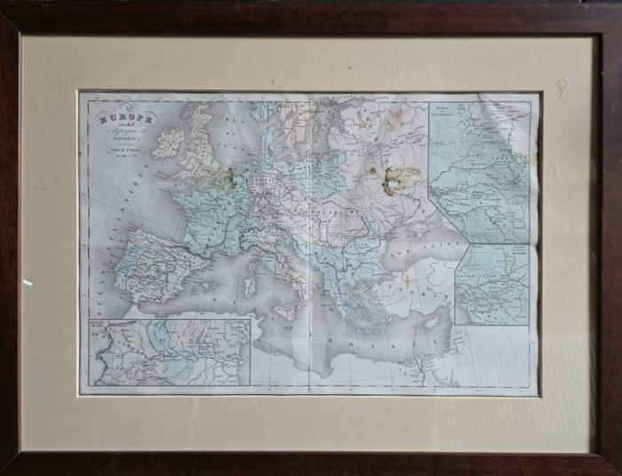 Harta Europei de la 1813 (Perioada lui Napoleon)