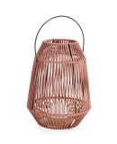 Felinar led otel gri franghie rosie Taiki &Oslash;25,5x33h