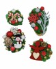 Set 4 magneti de frigider cu licheni stabilizati pentru Craciun, Eventissimi&reg;