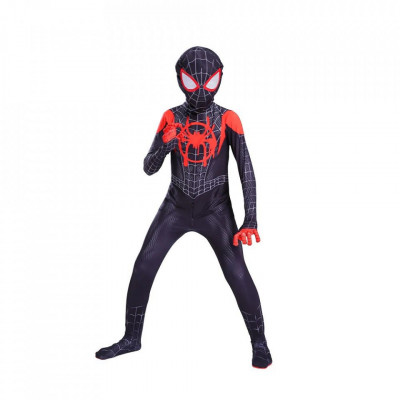 Costum de supererou, Spider-Man, Miles Morales, copil foto