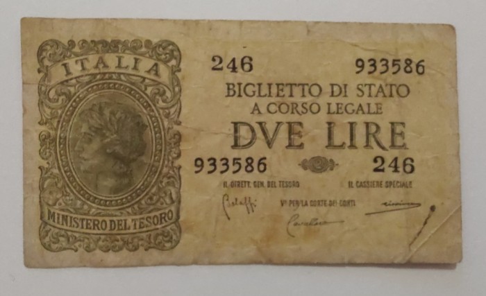 Italia - 2 Lire 1944