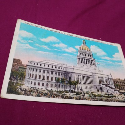 CARTE POSTALA 1930 HAVANA CUBA CIRCULATA LA LUGOJ foto