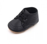 Pantofiori negri eleganti pentru baietei (Marime Disponibila: 6-9 luni (Marimea
