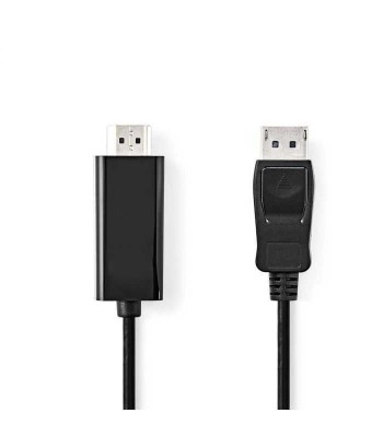 Cablu DisplayPort v1.2 tata - HDMI tata 4K 30Hz 2m negru Nedis foto