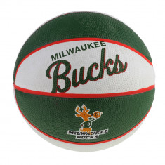 Mingi de baschet Wilson NBA Team Retro Milwaukee Bucks Mini Ball WTB3200XBMIL verde foto