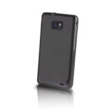 Husa SAMSUNG Galaxy S4 Mini - Hybrid (Transparent&amp;Negru), Plastic, Carcasa
