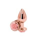 Cumpara ieftin Dop Anal Rear Assets Rose, Auriu+Roz, Medium, 8.5 cm