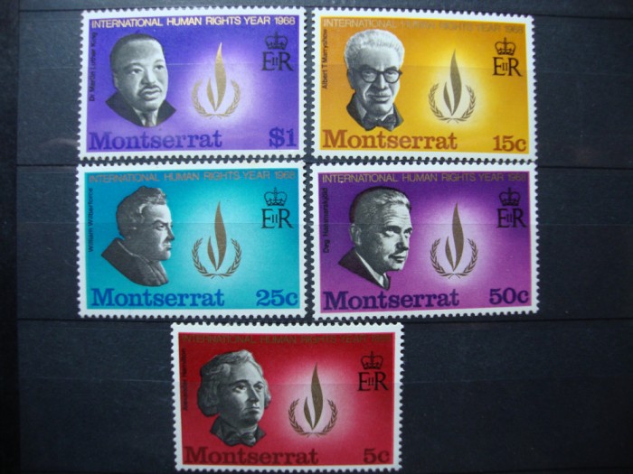 MONTSERRAT 1968 SERIE MH