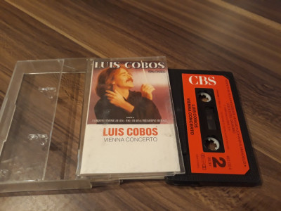 CASETA AUDIO LUIS COBOS-VIENNA CONCERTO ORIGINALA CBS foto