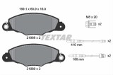 Set placute frana TEXTAR 2198804