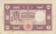 ITALIA 1000 LIRE 1946 AF foto