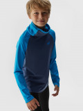Lenjerie termoactivă scămoșată (bluză) pentru băieți - albastră, 4F Sportswear
