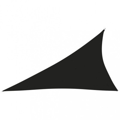 Parasolar, negru, 3x4x5m, tesatura oxford, triunghiular GartenMobel Dekor foto