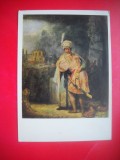 HOPCT 23731 DAVID SI JONATHAS - REMBRANDT VAN RIJN 1606-1669 --RUSIA--MUZEE - CP PICTURA --NECIRCULATAMUNTII
