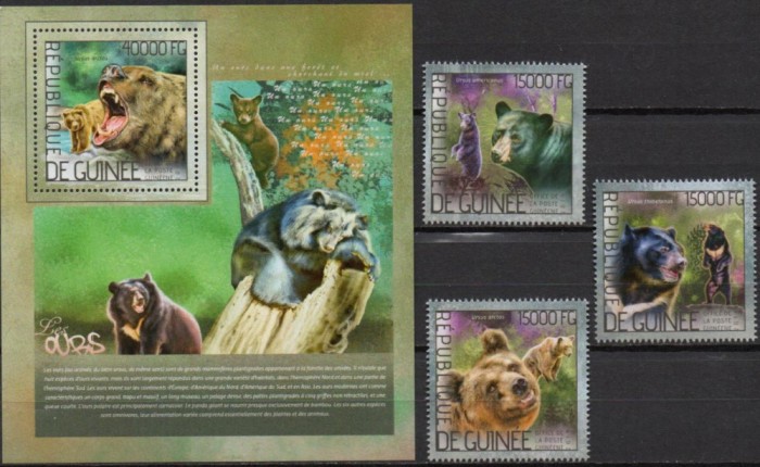 Guineea 2014, Fauna, Ursi, MNH