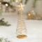 Brad de Craciun Ornament, Flippy, Decoratiune Brad micut din Metal, inaltime 19.5 x 6.5 x6.5 cm, Ornament de Craciun, Auriu