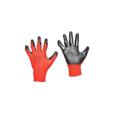 Manusi de lucru sintetice cauciucate negru-rosu marimea 10 Breckner Germany Cod: BK78581 Automotive TrustedCars foto