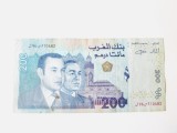 Rara! Maroc 200 Dirhams 2002,bancnota din imagini
