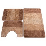 Set covorase baie, maro, set 3 bucati