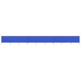 VidaXL Paravan anti-v&acirc;nt cu 9 panouri, azur, 1200 x 120 cm, textil