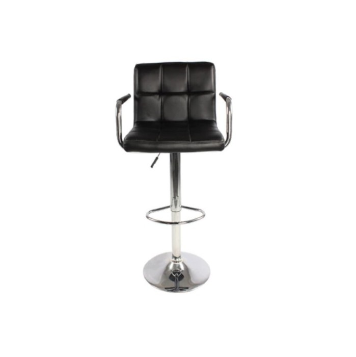 Scaun salon bar, inaltime reglabila intre 64-84 cm, dimensiuni 116 x 43cm, negru