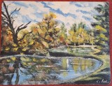 Pictura - Ulei pe placaj. Fara rama. Anii '90