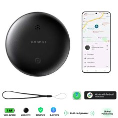 Dispozitiv Anti-Pierdere BIRAI SafeTag, Compatibil Android, cu Localizare GPS Tracker, Acoperire Globala, Bluetooth, Fara SIM, Aplicatie, pentru Copii