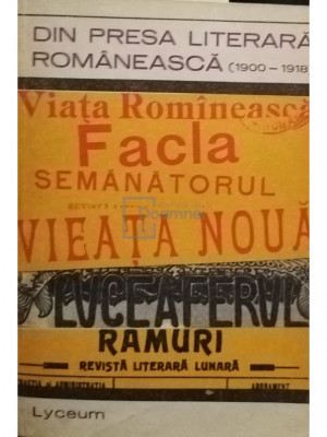 D. Murarasu - Din presa literara romaneasca (semnata) (editia 1970) foto