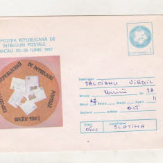 bnk ip Expozitia intreguri postale Bacau 1987 - uzat