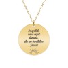Colier personalizat pentru invatatori profesori diriginti - argint 925 placat cu aur de 24 Karate