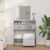 Cumpara ieftin Masă de toaletă Gri beton 79 x 41 x 140 cm Lemn compozit